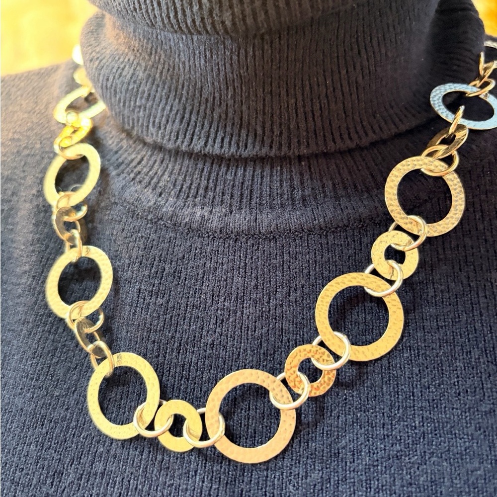 #179 Kay Jewelers .925 Italian Sterling Silver Link Necklace. Like New